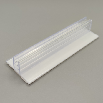 Uchwyt grip samoprzylepny do shelf-stopera prostopadły 75x25 mm – widok z kąta